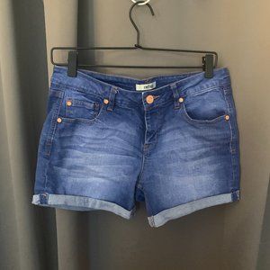 Jean Shorts w/ Copper Button
